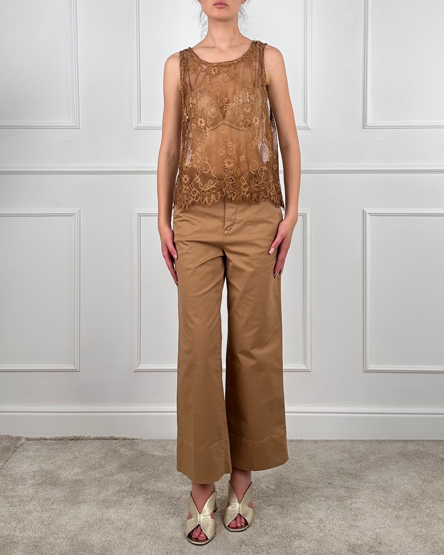 80803FH - PANTALONE A GAMBA DRITTA CROPPED