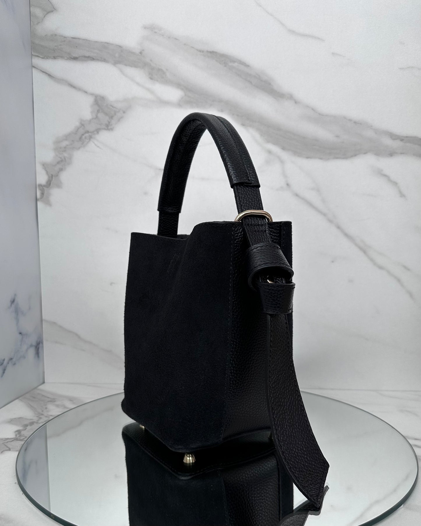 BRS47 - BORSA SECCHIELLO VERA PELLE