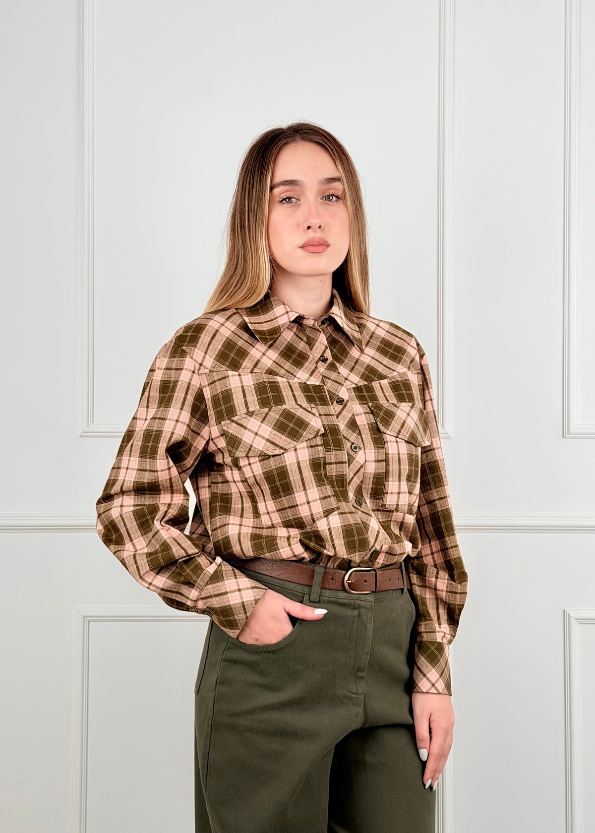 C29040 - BREND CAMICIA TASCHE CHECK