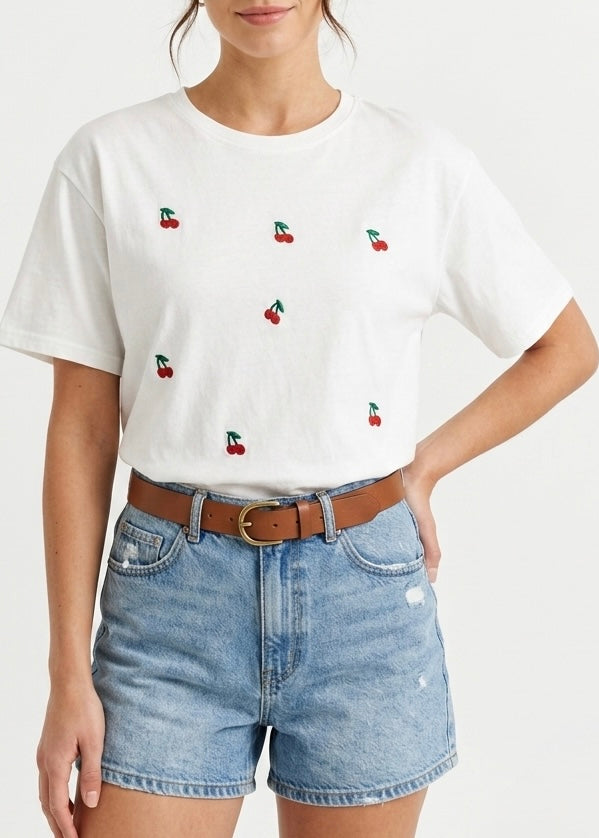 H5232SGE - BREND T-SHIRT CILIEGIE
