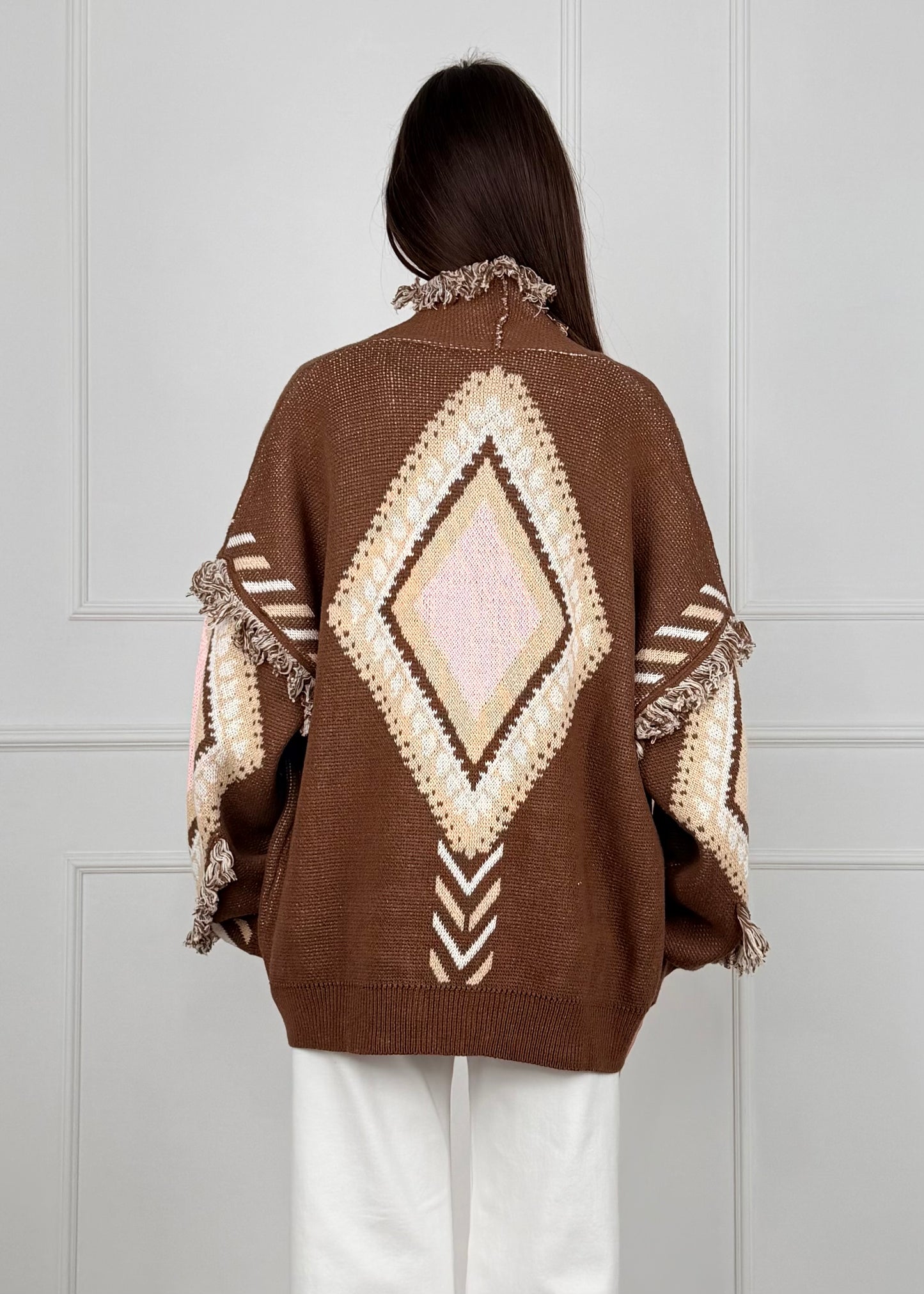 P6HMG17A414 - TENSIONE IN CARDIGAN ROMBI