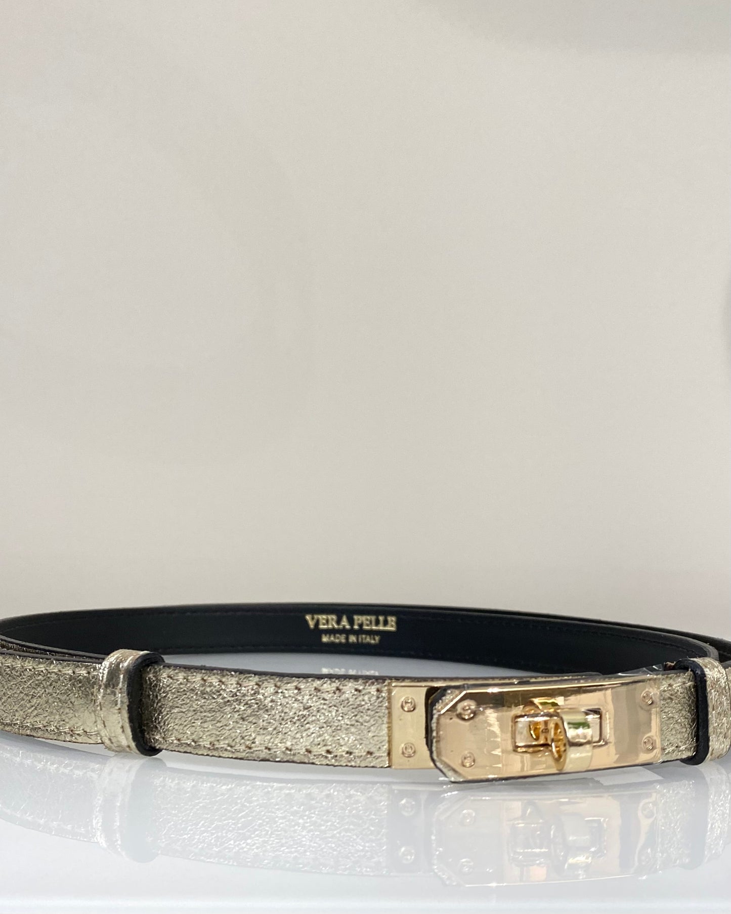 CNT22 CINTURA VERA PELLE REGOLABILE