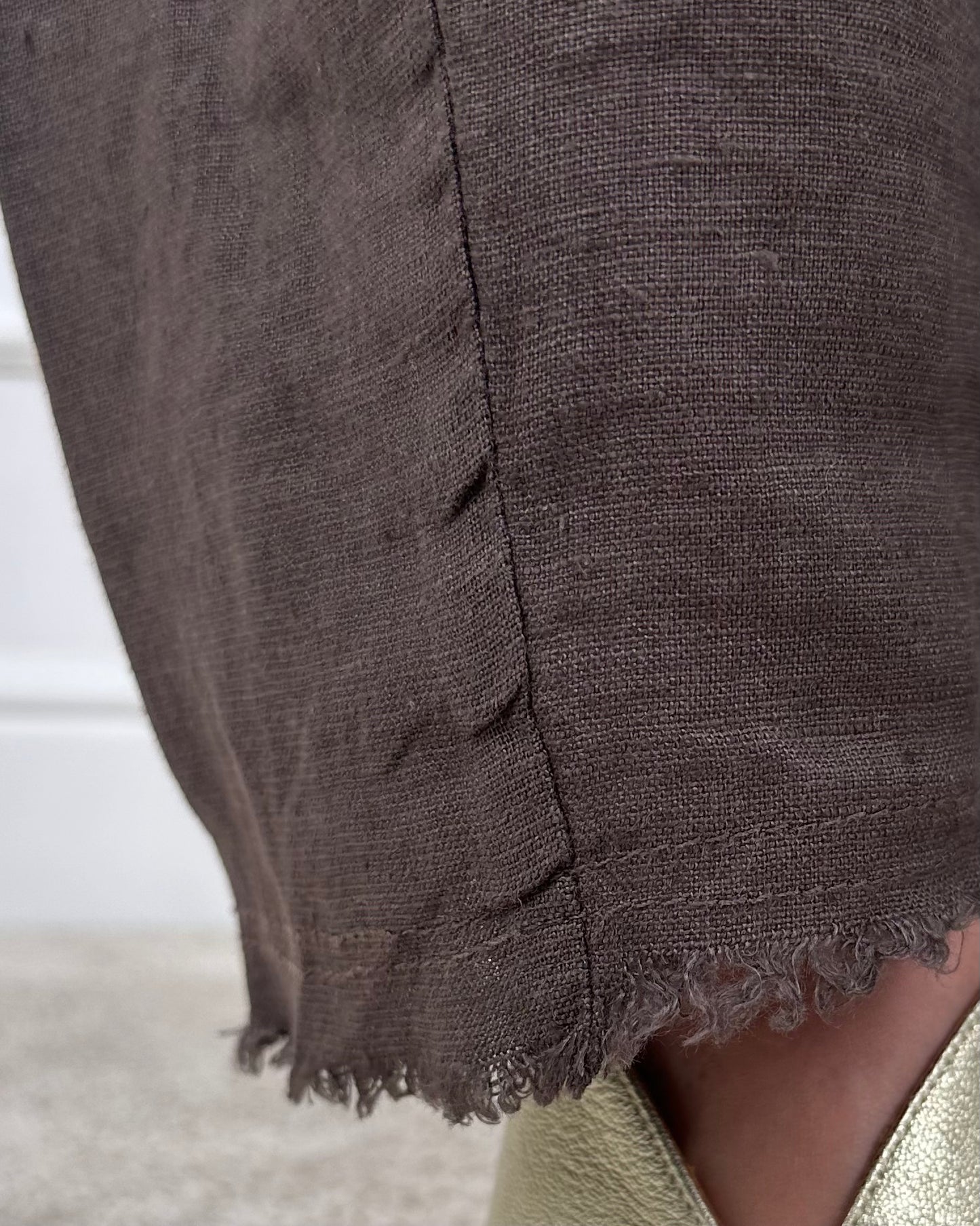 S25PE65 - TENSIONE IN PANTALONE IN LINO BALLOON