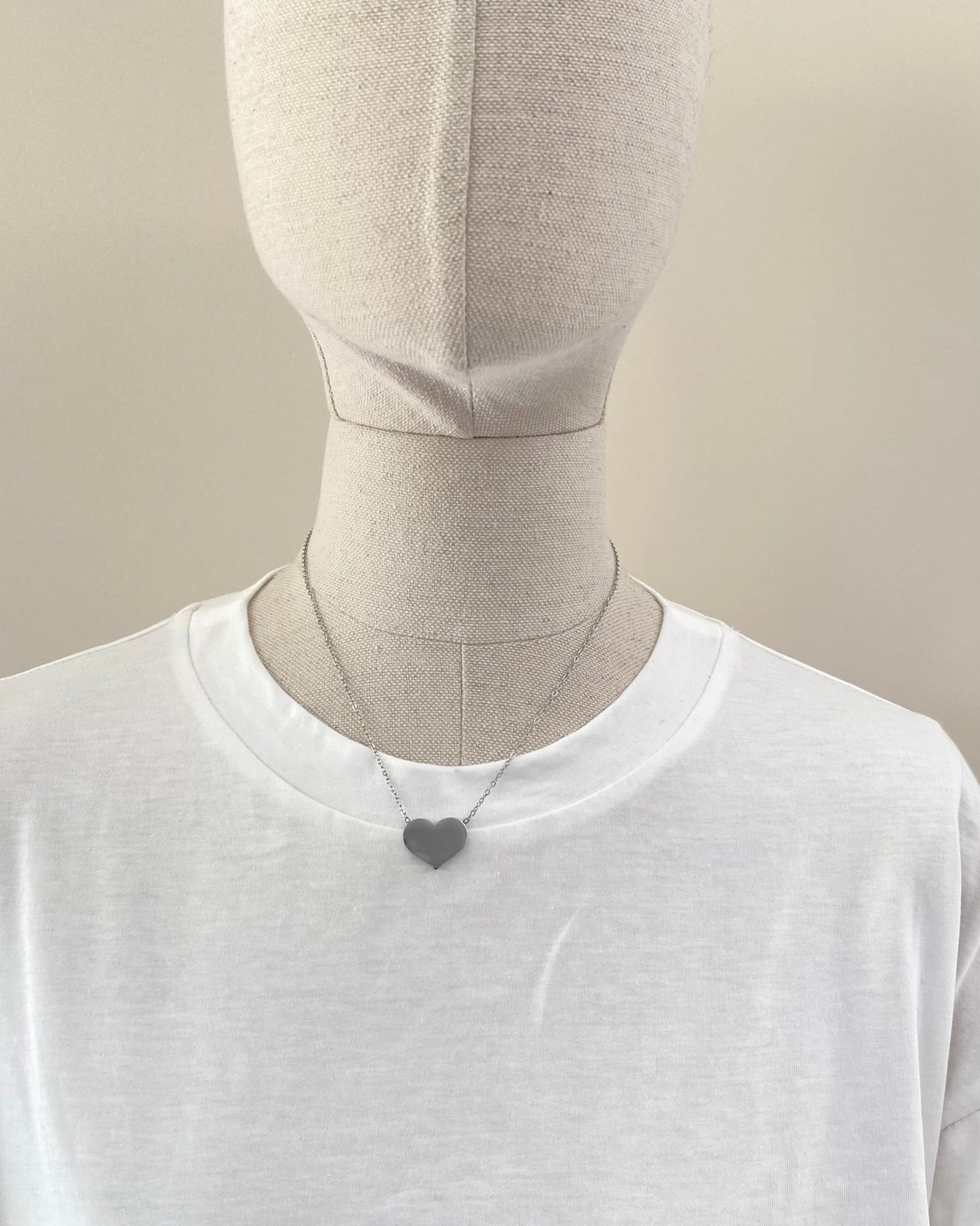 CLN157 COLLANA CUORE PIENO
