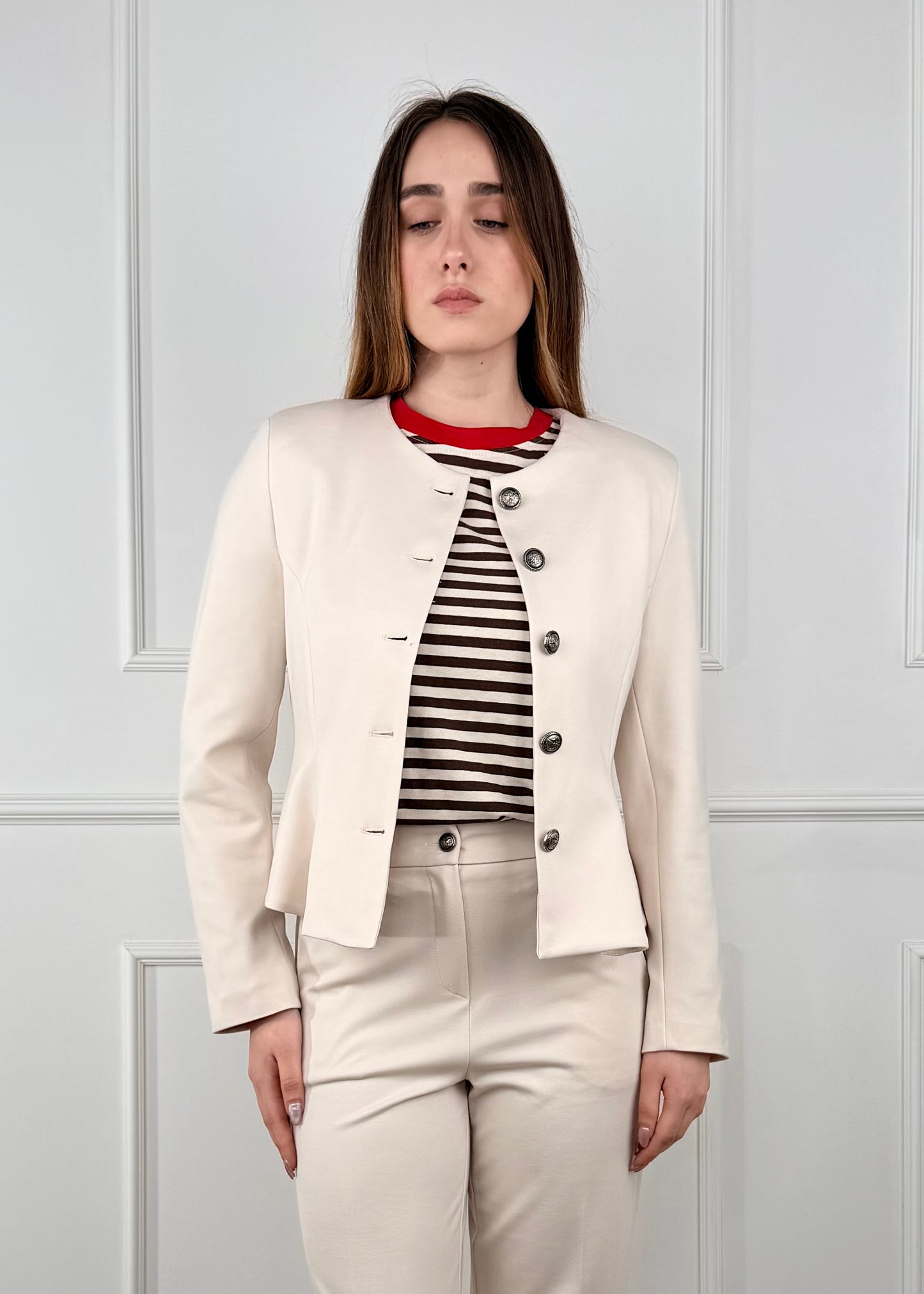 26P4441 - TENSIONE IN PANTALONE SIGARETTA PUNTO MILANO LEGGERO