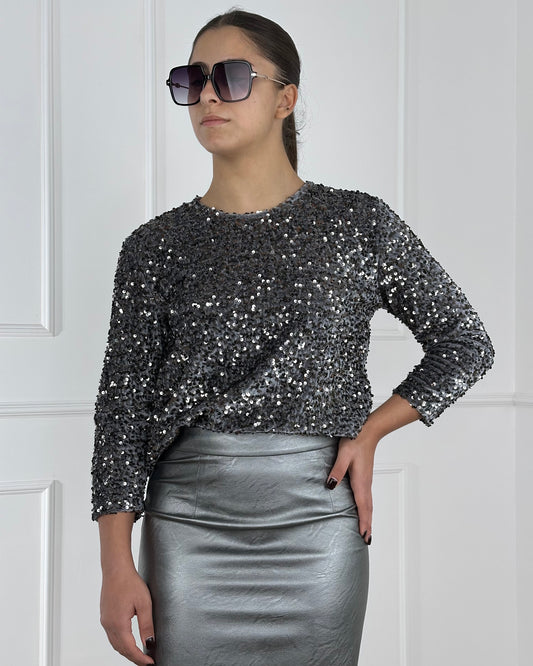 25C1731 - TENSIONE IN BLUSA CON PAILLETTES