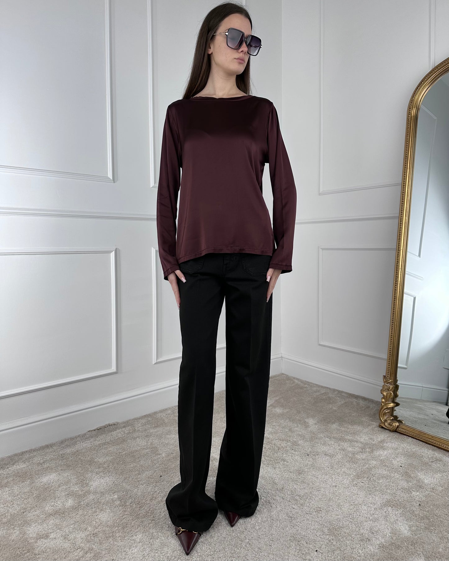 C049B97Q - TENSIONE IN BLUSA IN VISCOSA