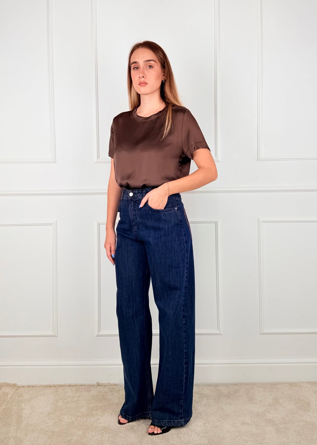 G7TOKIO - BREND DENIM TASCA MARRONE