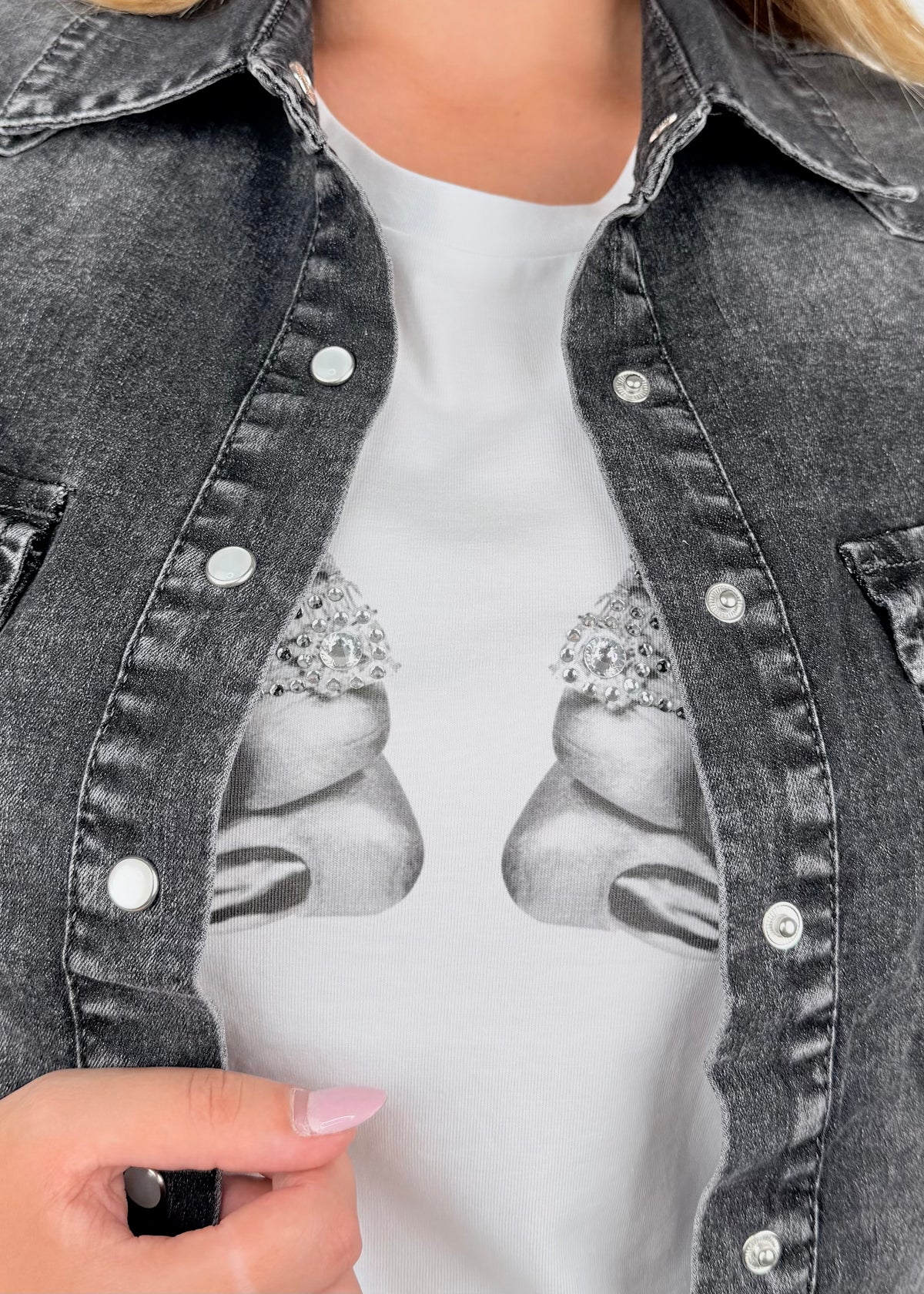 N129186A27 - BREND CAMICIA IN DENIM