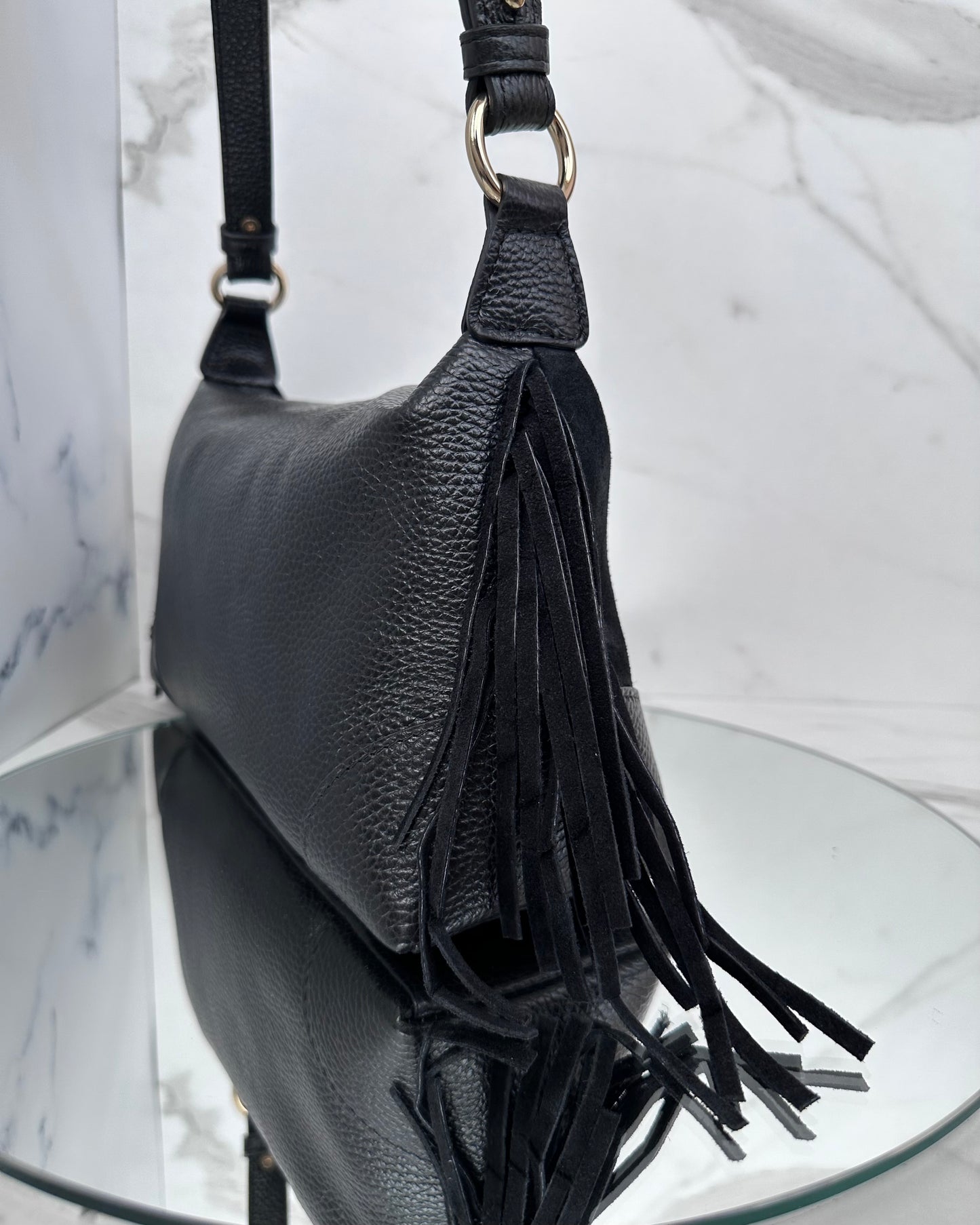 BRS948 - BORSA VERA PELLE POSTINA