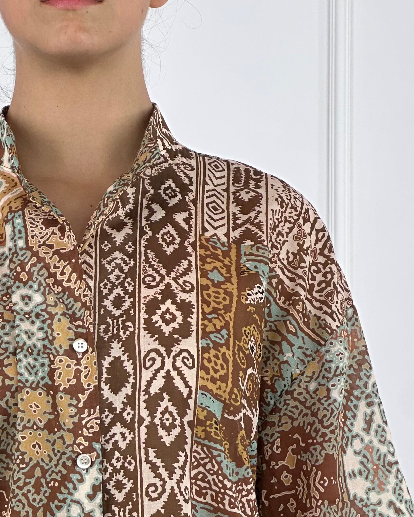37154 - TENSIONE IN CAMICIA IN MUSSOLA DI COTONE