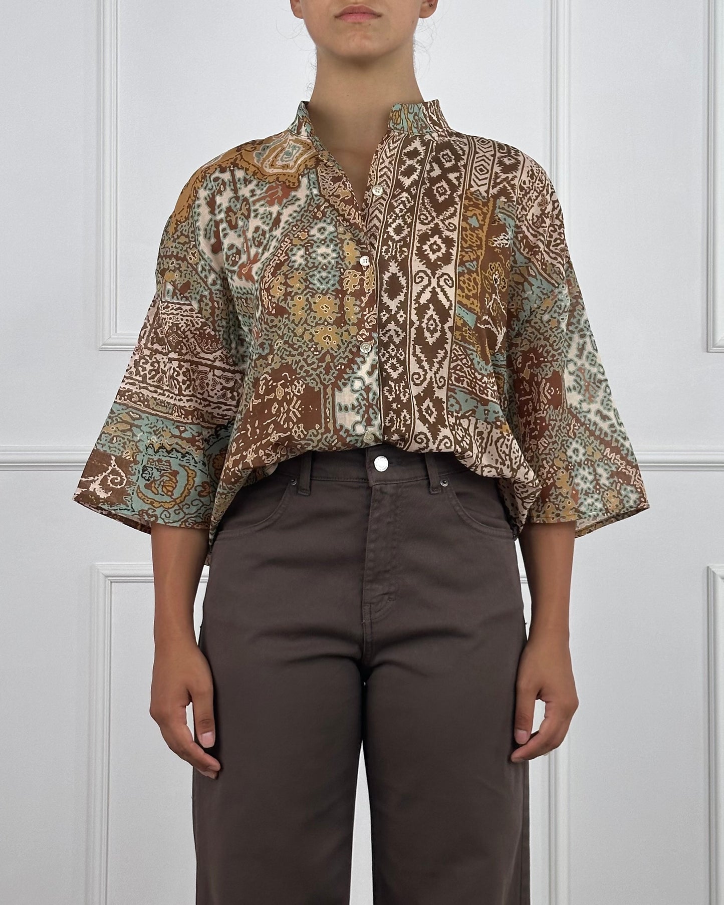 37154 - TENSIONE IN CAMICIA IN MUSSOLA DI COTONE