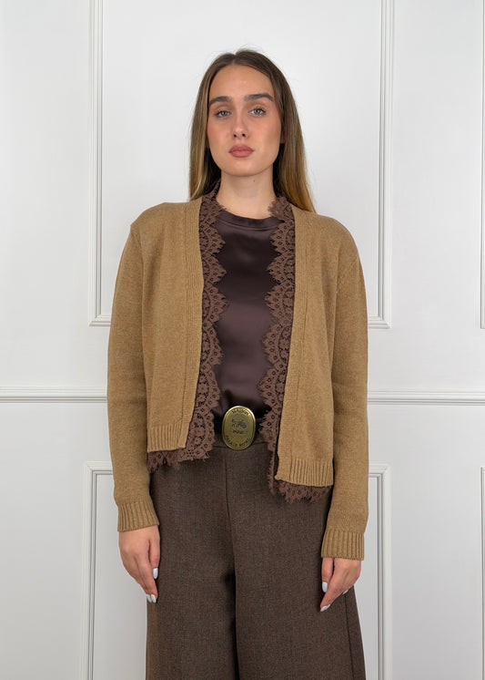 76205 - CARDIGAN CON PIZZO