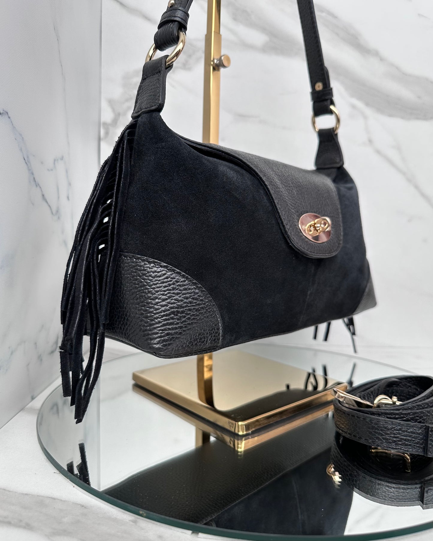 BRS948 - BORSA VERA PELLE POSTINA