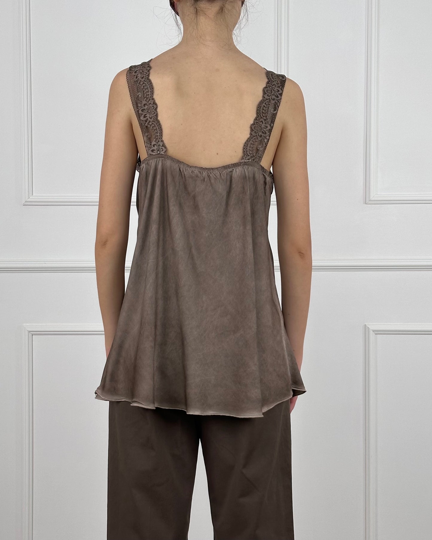 213361 - TOP IN VISCOSA SPALLINA IN PIZZO