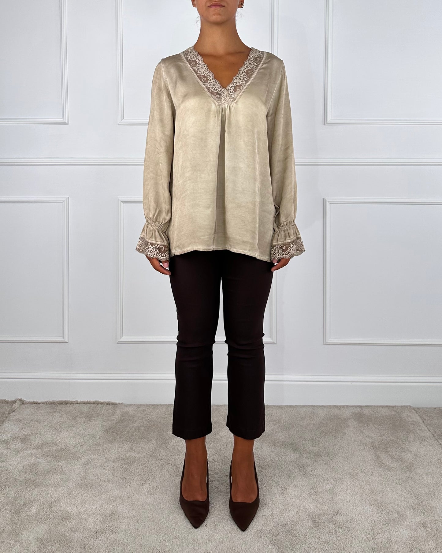 AI25582CAMP - TENSIONE IN PANTALONE MINI FLARE