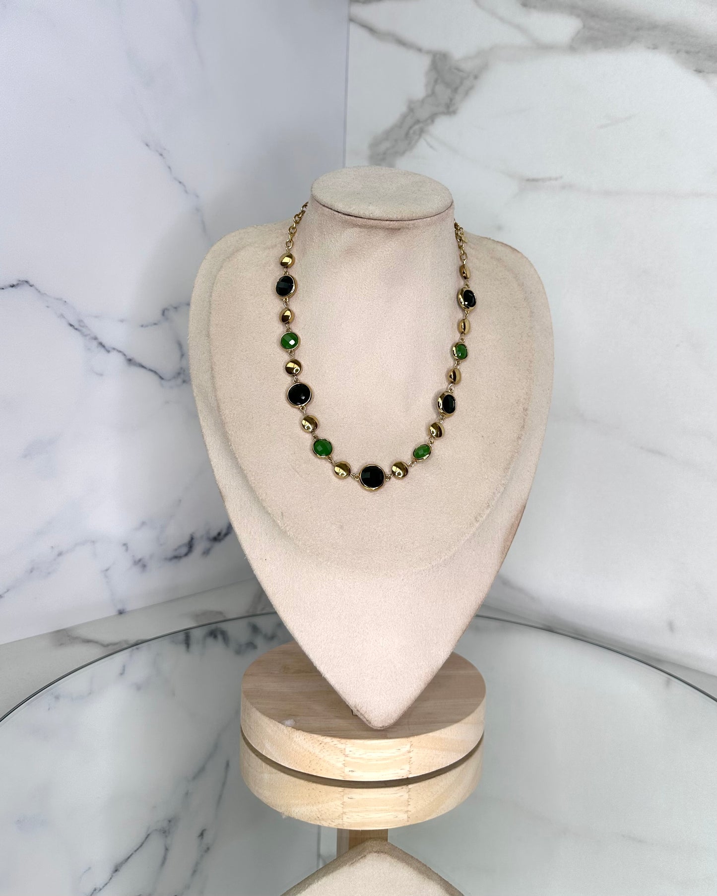 CLN28 COLLANA SFERA PIATTA