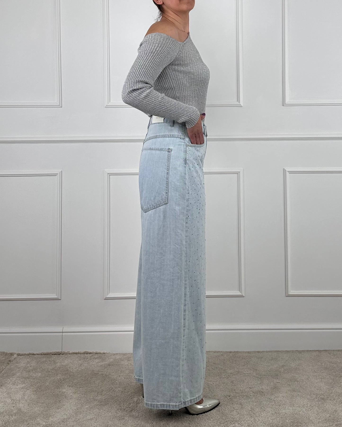 GIUSISTRASS - TENSIONE IN JEANS PALAZZO GIUSI CON STRASS