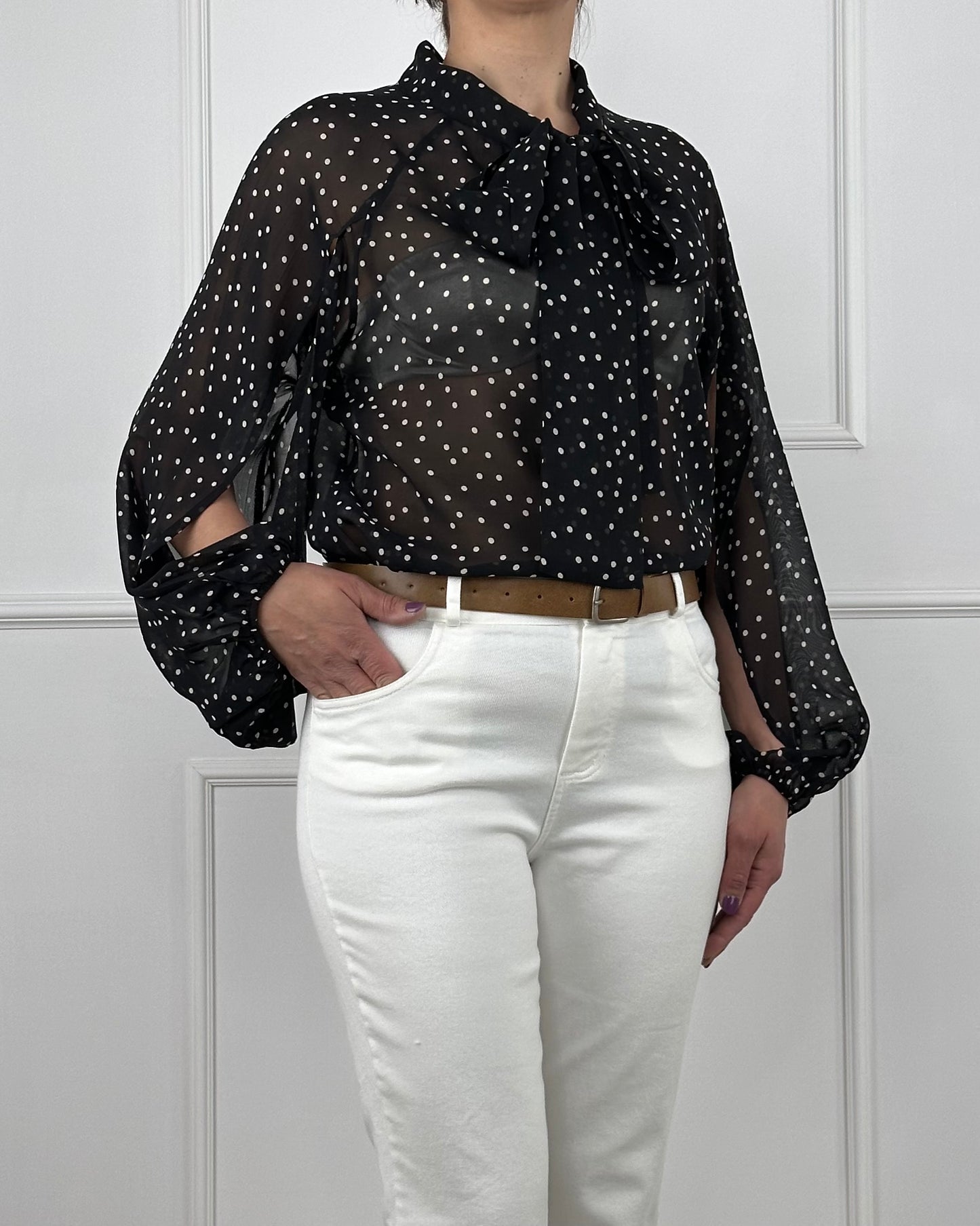 36557 - 36557 TENSIONE IN BLUSA A POIS