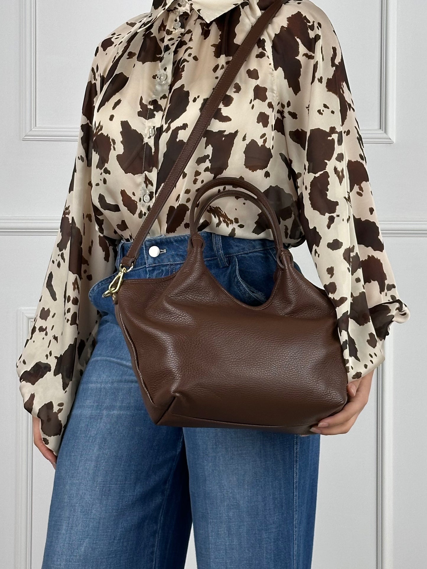 1940 BORSA IN VERA PELLE