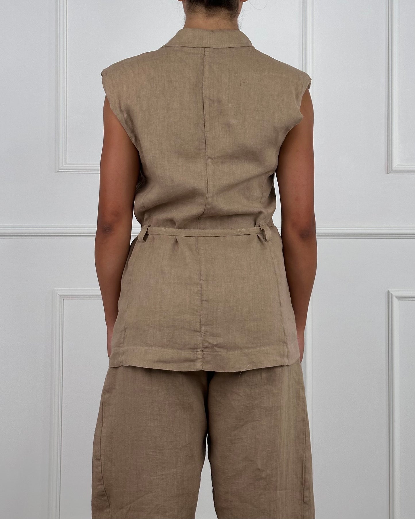 S25JE27 - GILET IN LINO