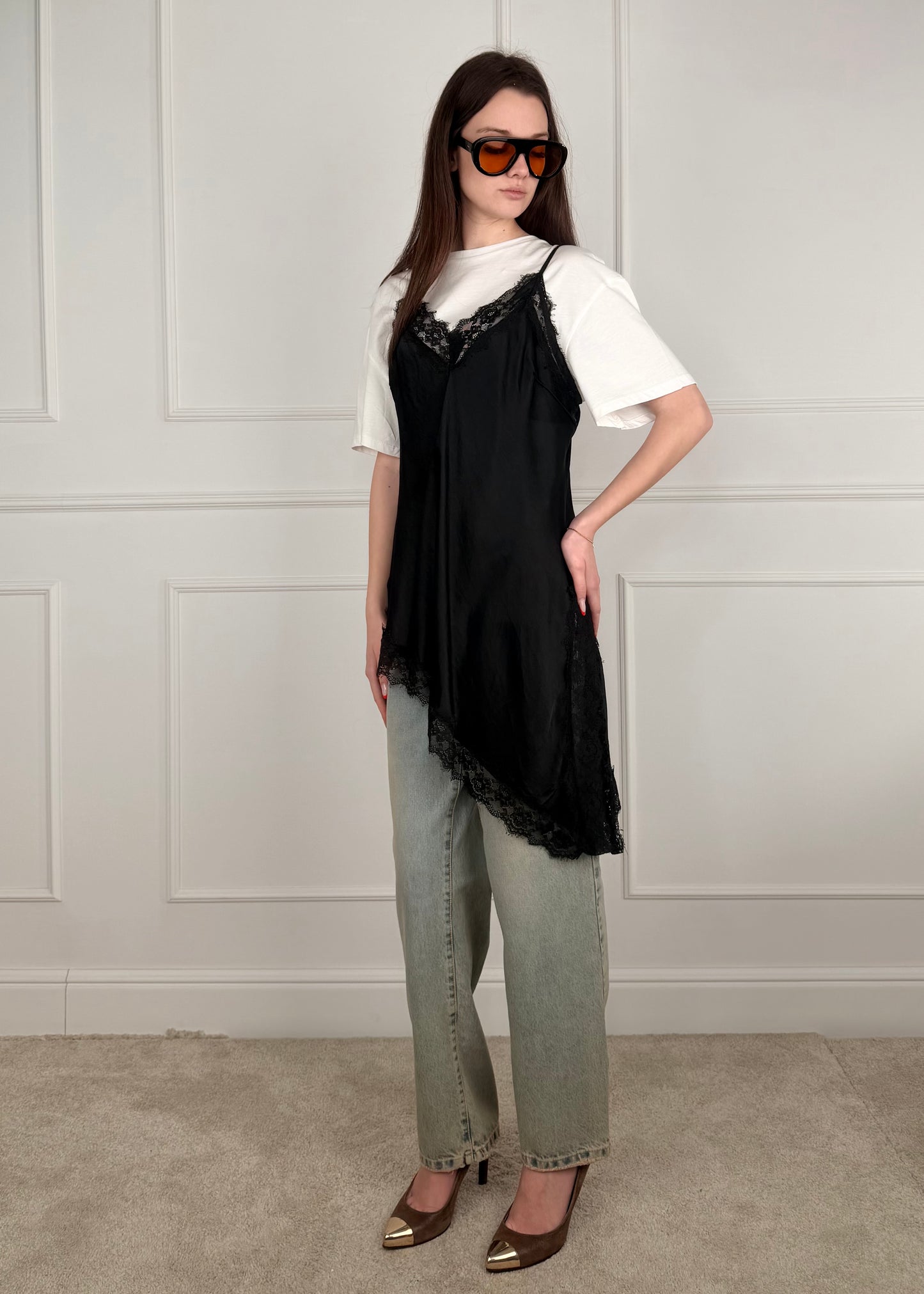 2356 - TOP LUNGO CON PIZZO