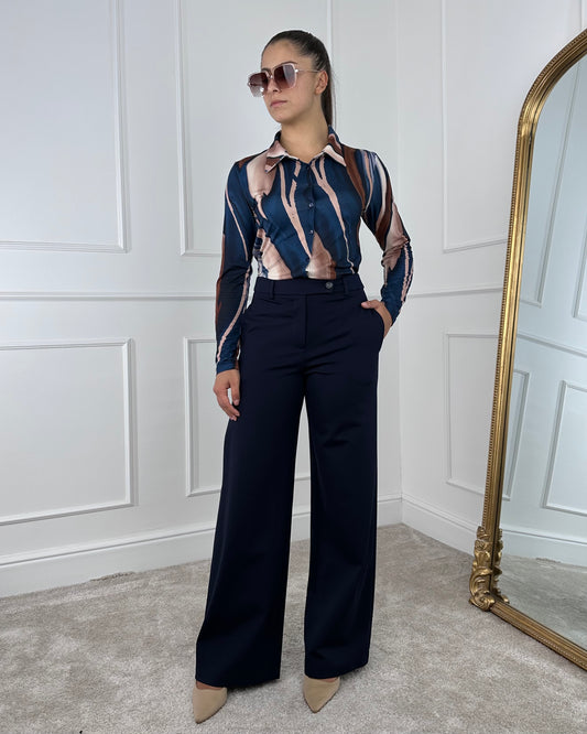 26P1305 - TENSIONE IN PANTALONE PALAZZO PUNTO MILANO