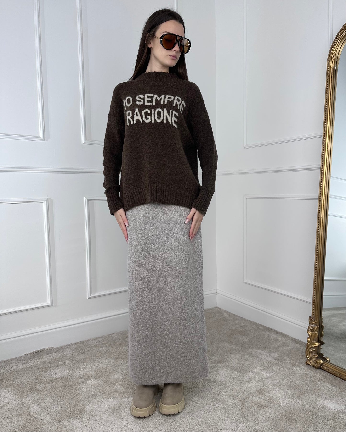 86321 - MAGLIA SOTTILE MISTO LANA "HO SEMPRE RAGIONE"