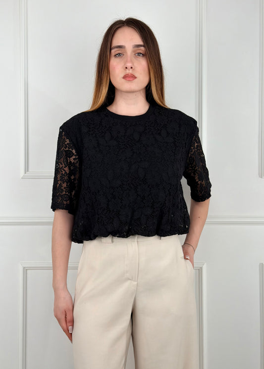 PE260186 - TENSIONE IN T-SHIRT IN PIZZO