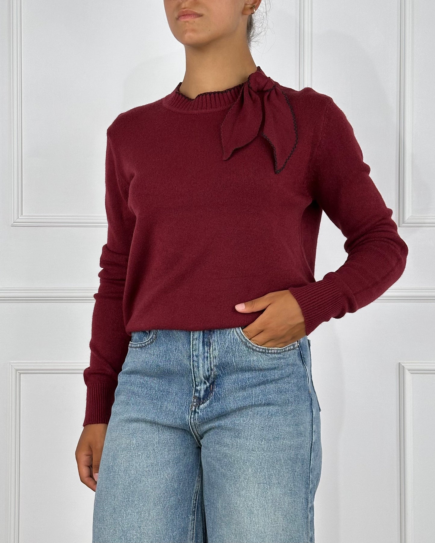 4802 - MAGLIA CON FIOCCO