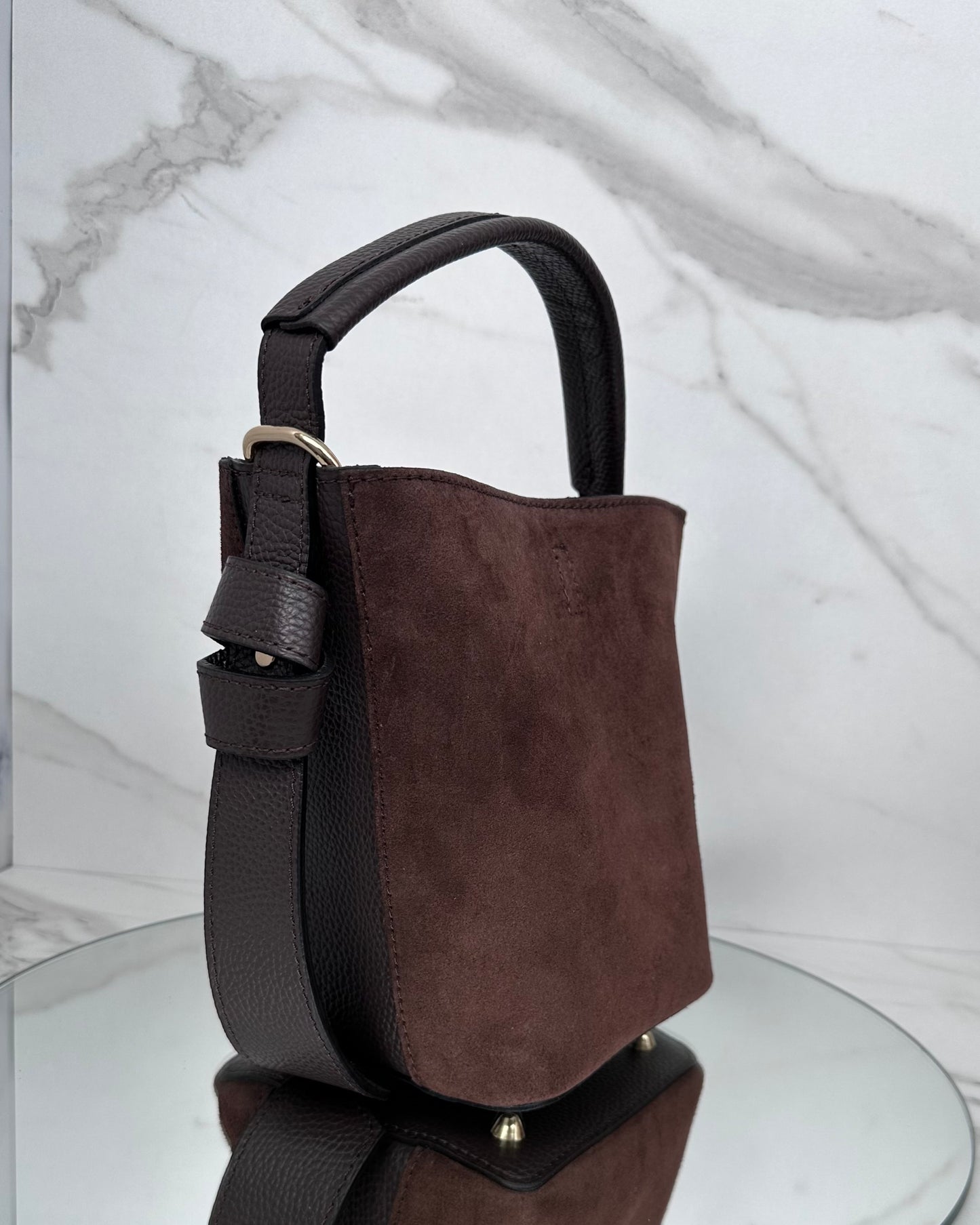 BRS47 - BORSA SECCHIELLO VERA PELLE