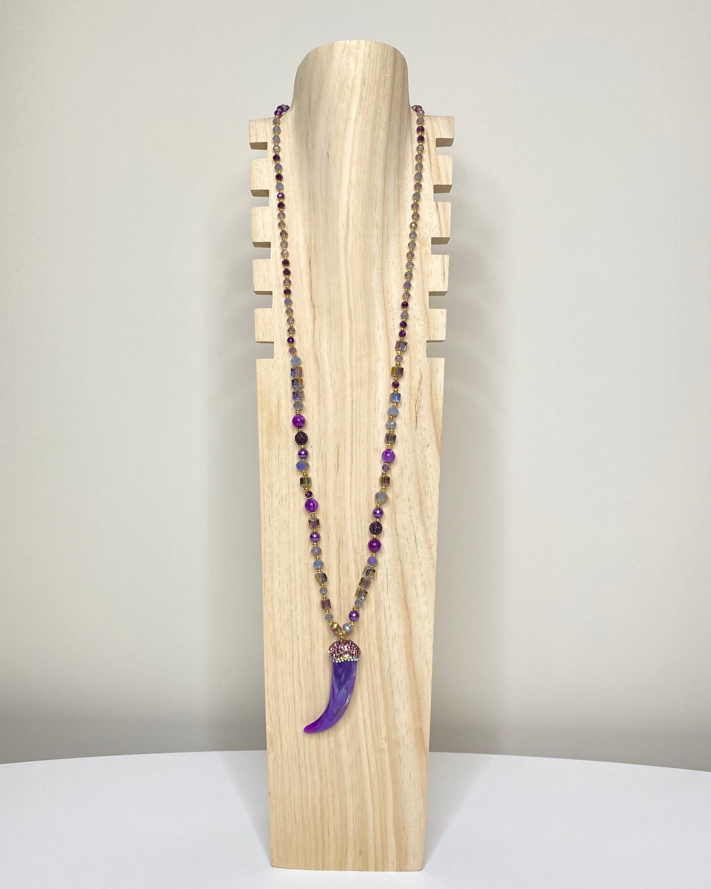 CLN • COLLANA CORNO E PERLINE