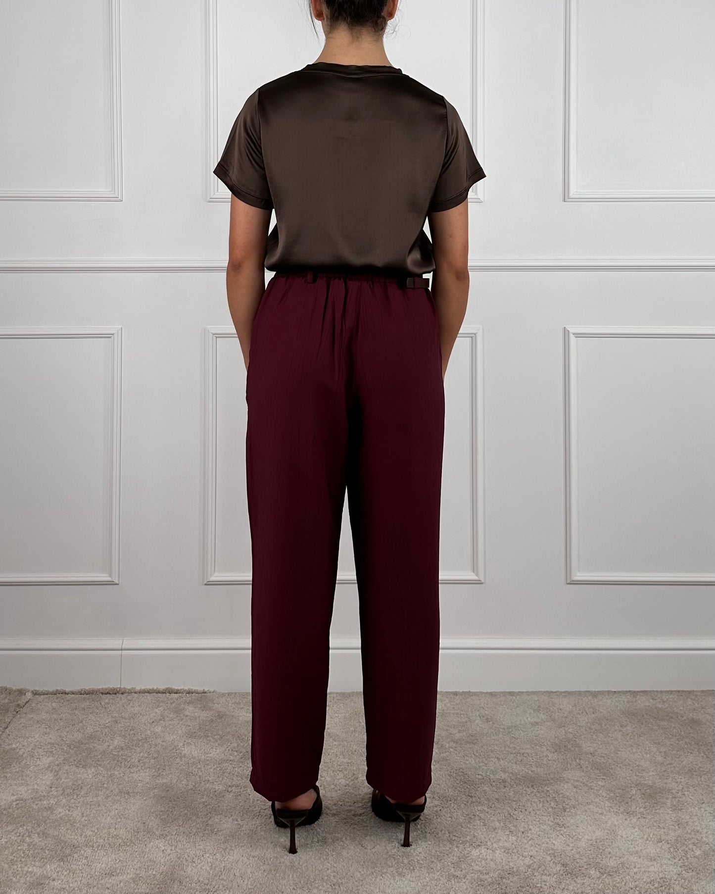 25P7626 - TENSIONE IN PANTALONE CARROT GOFFRATO