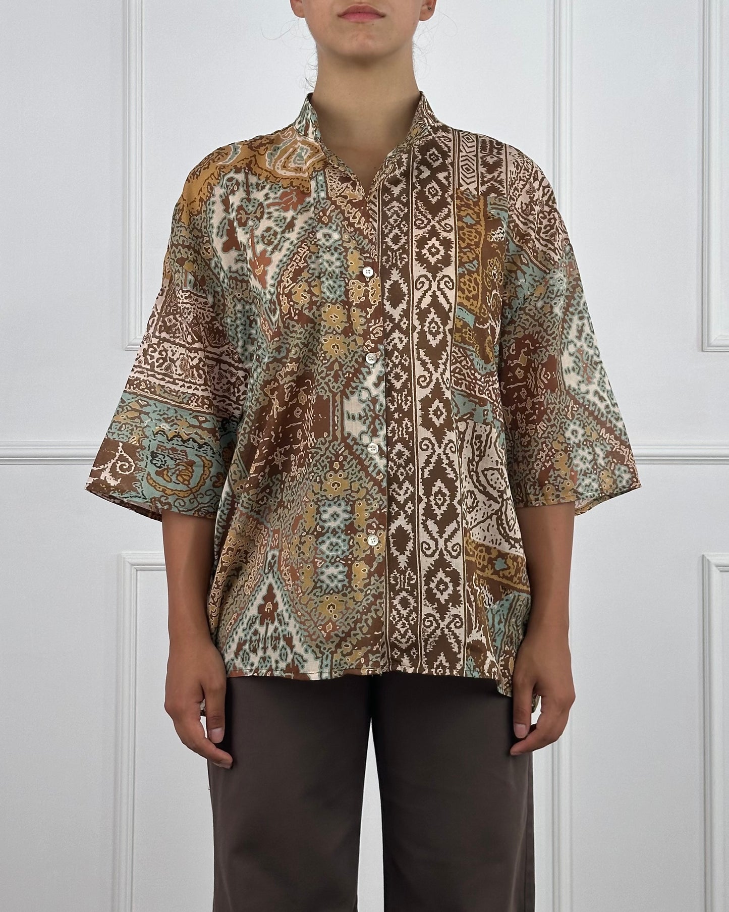 37154 - TENSIONE IN CAMICIA IN MUSSOLA DI COTONE