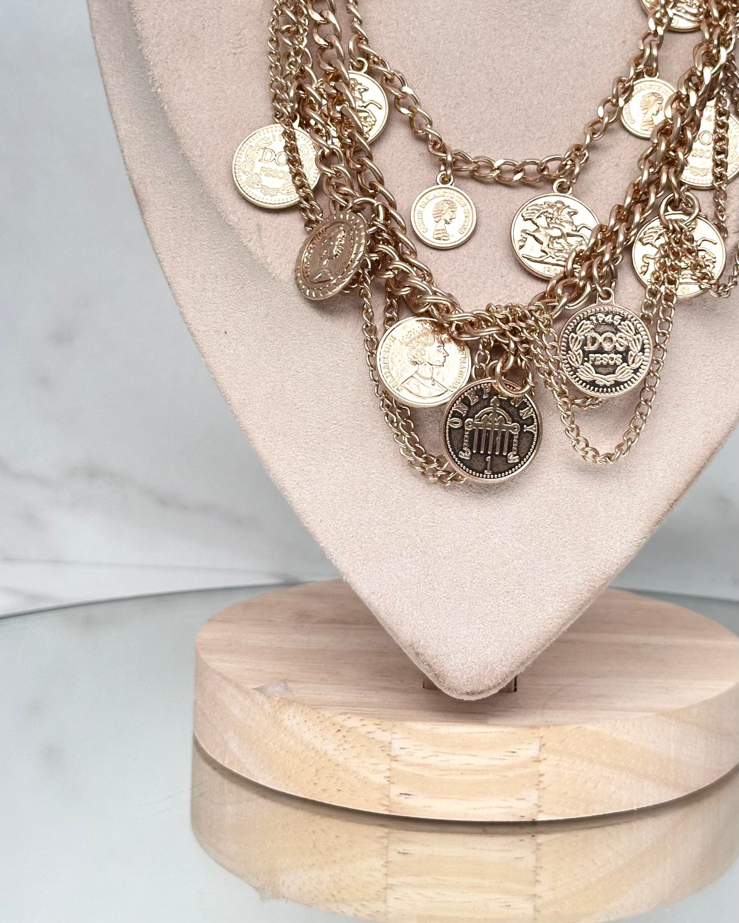 CLN40 COLLANA MONETE