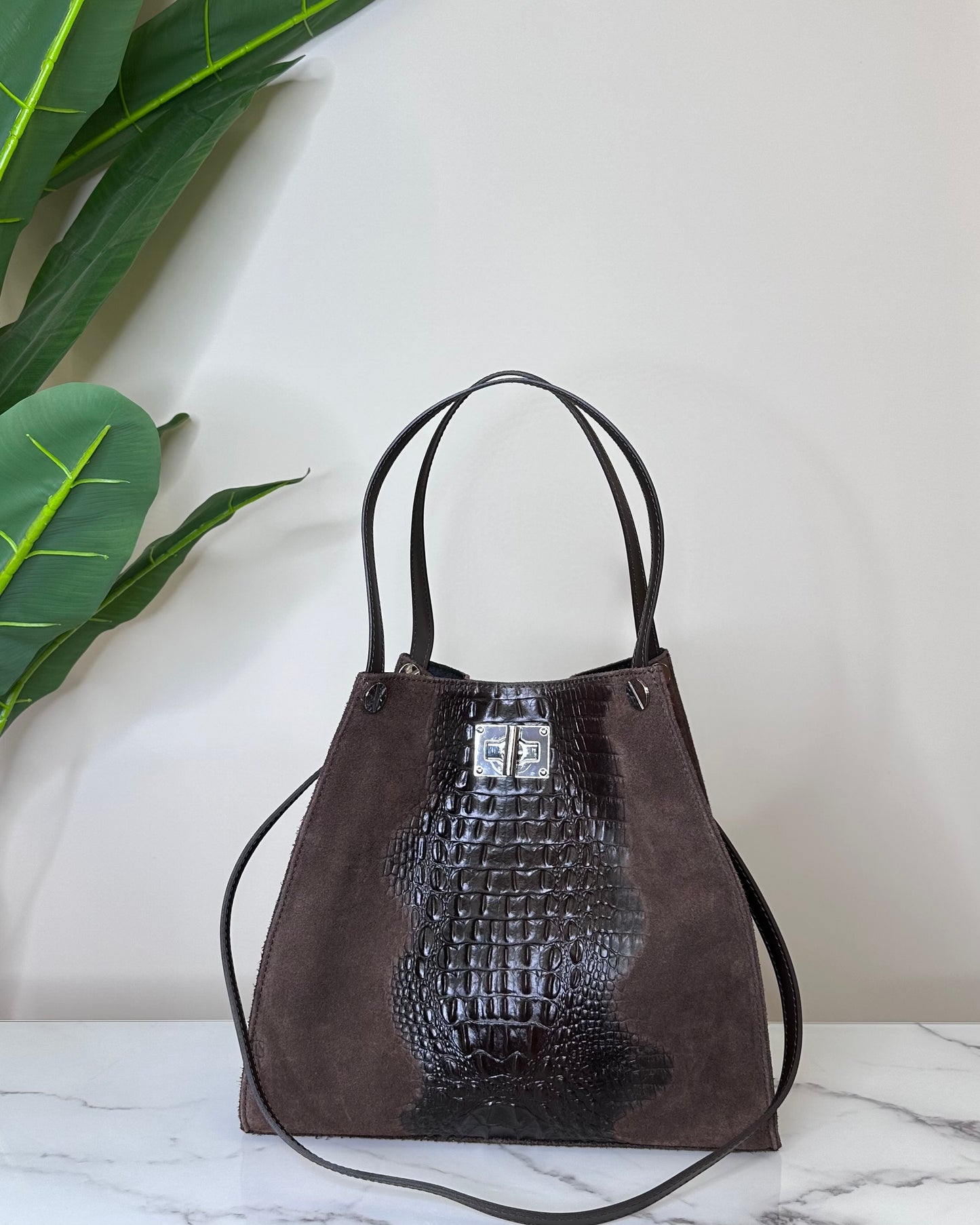 BRS48798 BORSA VERA PELLE