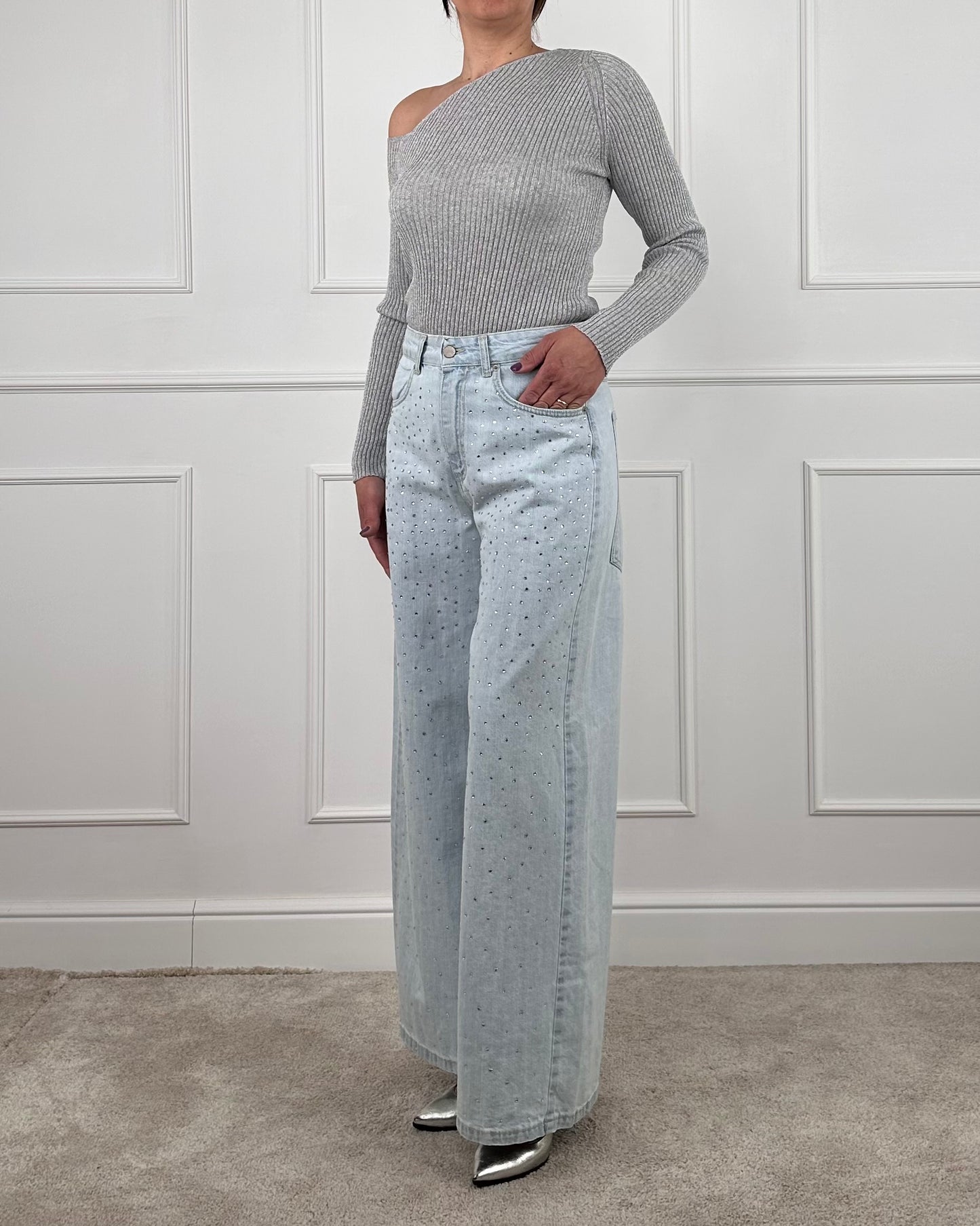 GIUSISTRASS - TENSIONE IN JEANS PALAZZO GIUSI CON STRASS