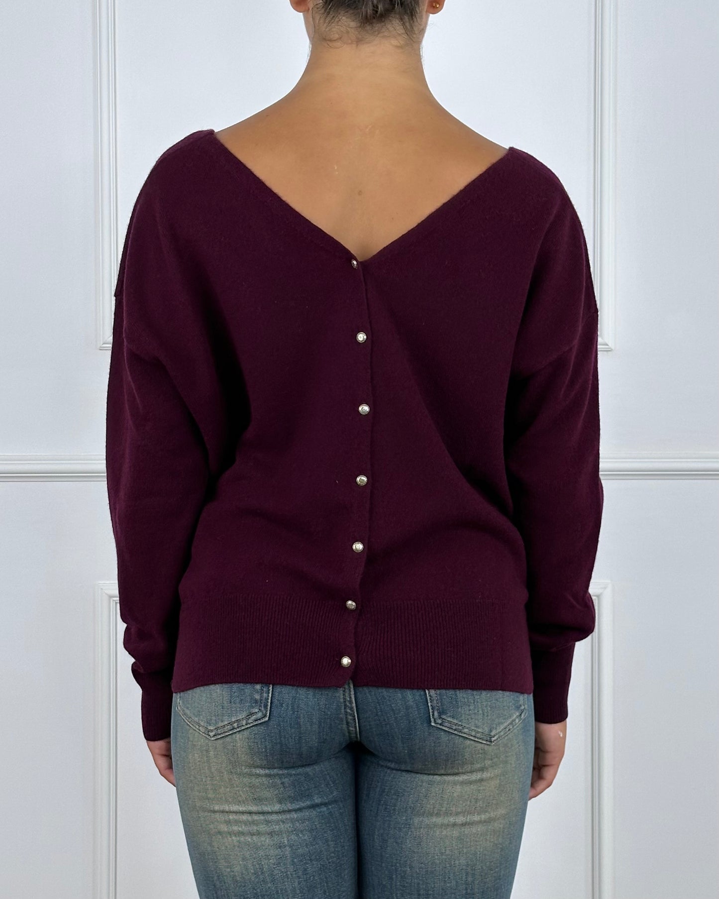 WL544AI25 - TENSIONE IN MAGLIA/CARDIGAN BOTTONI SUL RETRO