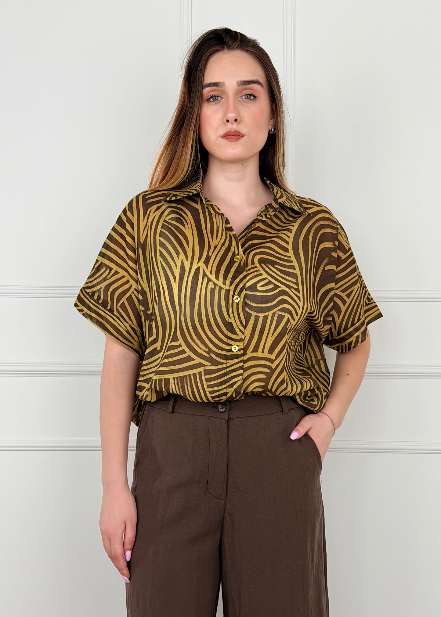L1135 - CAMICIA IN MUSSOLA DI COTONE
