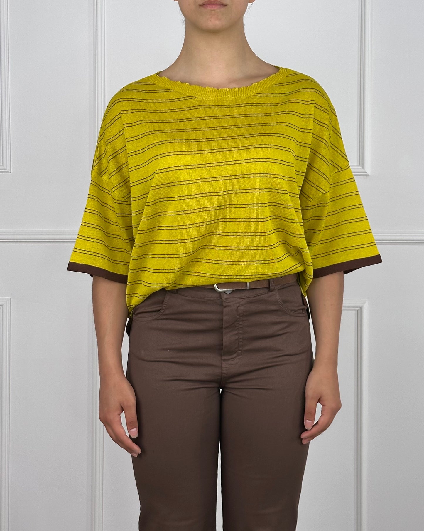 G280125 - MAGLIA RIGHE SC.BARCA LINO & COTONE