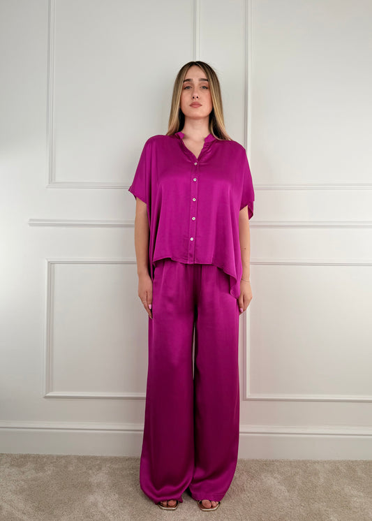 C653P22RPE26 - TENSIONE IN PANTALONE PALAZZO IN VISCOSA