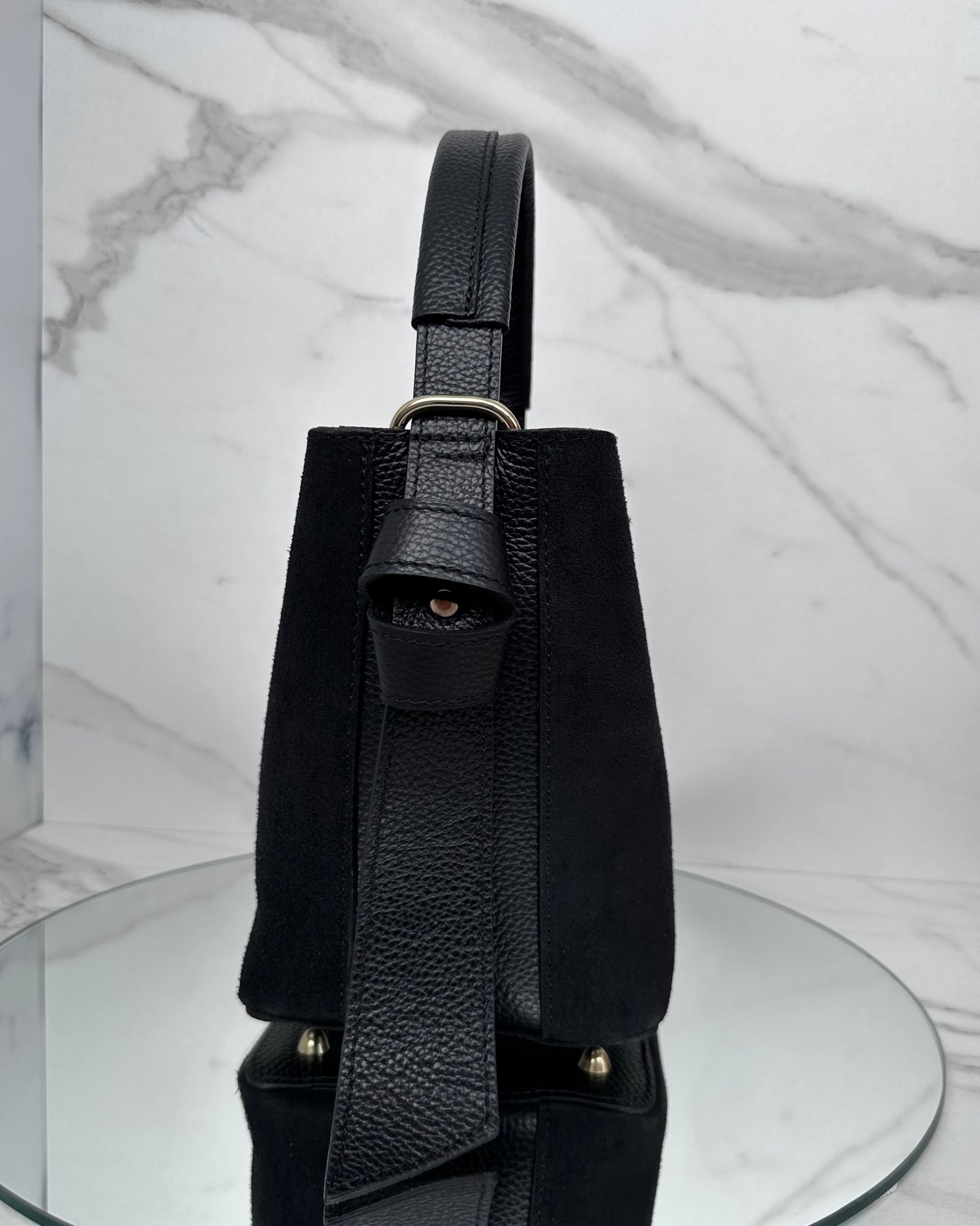 BRS47 - BORSA SECCHIELLO VERA PELLE