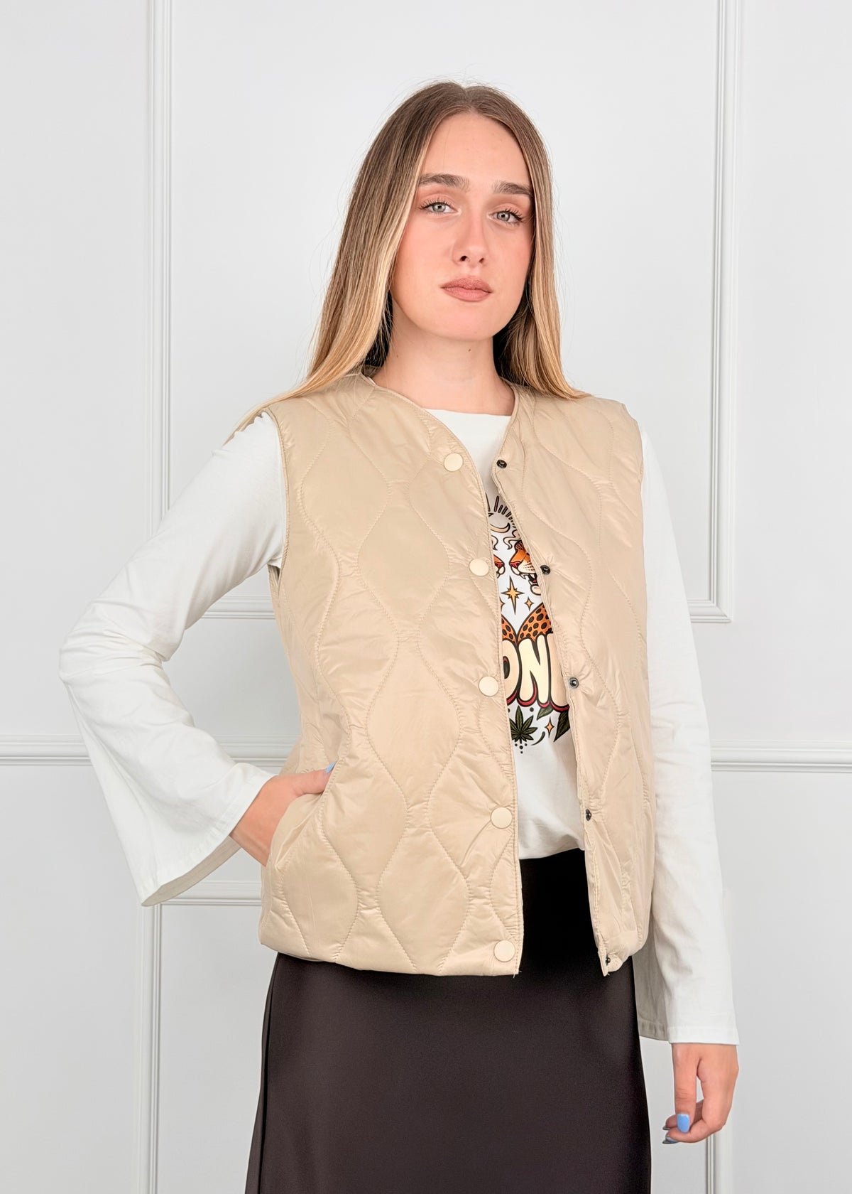 BM222 - GILET TRAPUNTATO