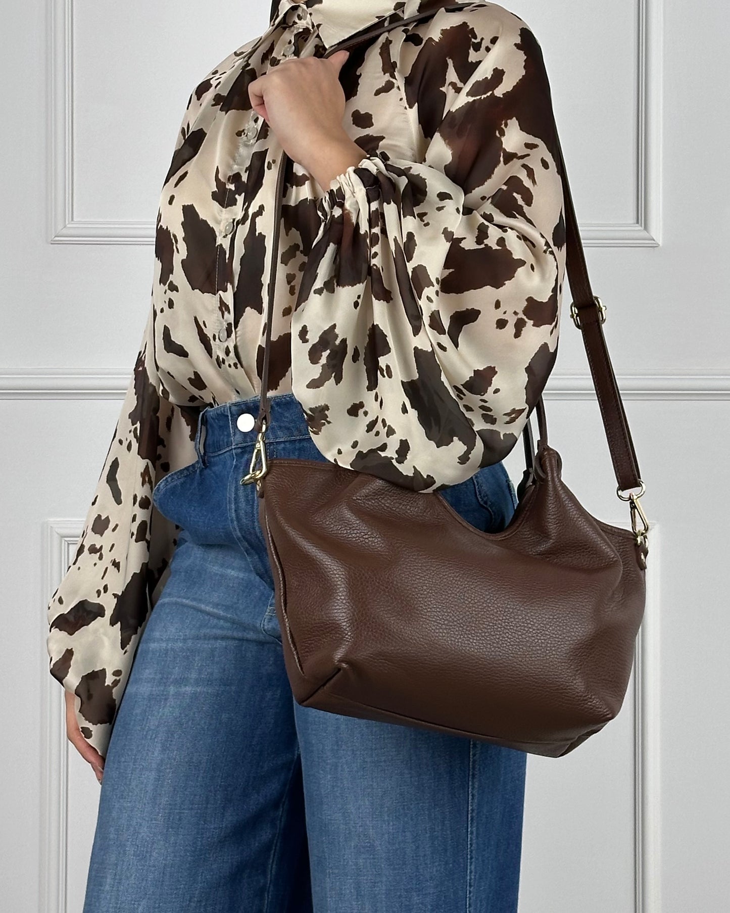 1940 BORSA IN VERA PELLE