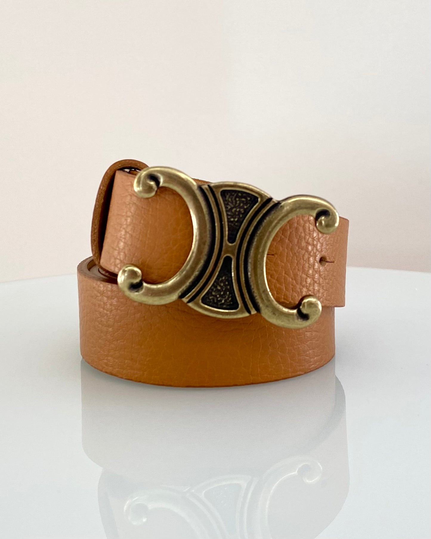 CNT 29 CINTURA VERA PELLE DOUBLE C