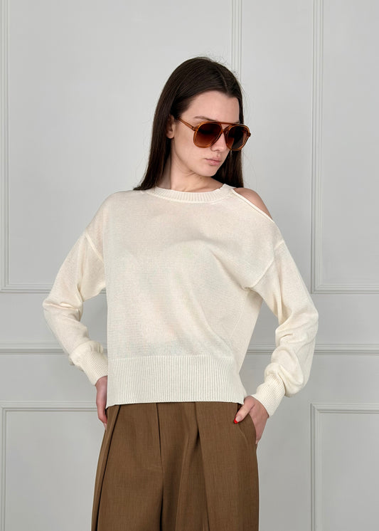 D90163 - TENSIONE IN MAGLIA CUT OUT IN FILO DI VISCO