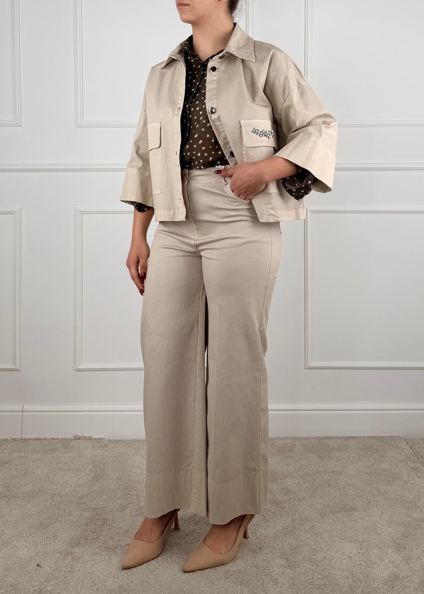 00155 - PANTALONE PALAZZO CROPPED