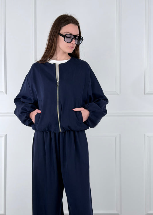 28129 COMPLETO BOMBER E PANTALONE PALAZZO