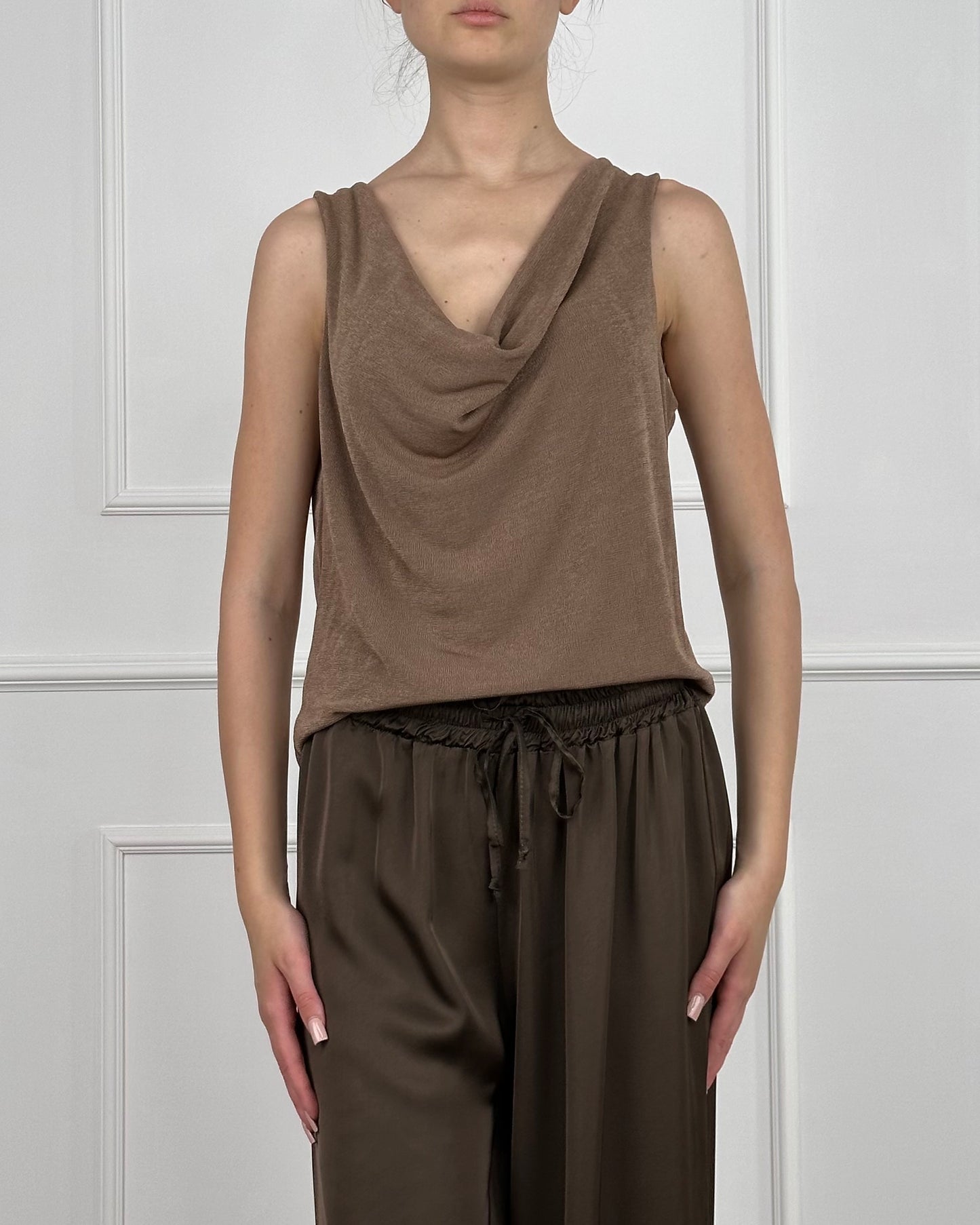 7205 - TOP SCOLLO DRAPPEGGIO