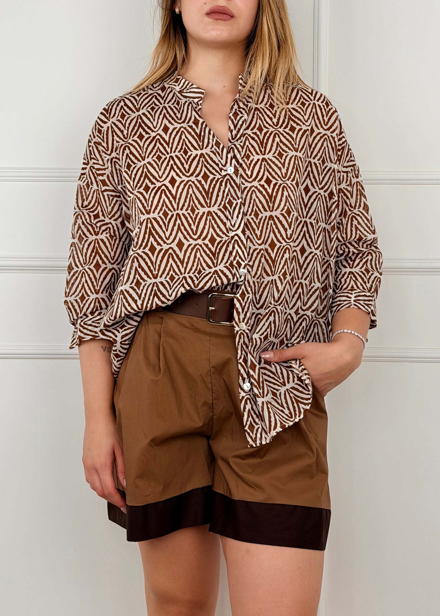 SP26229 - CAMICIA IN MUSSOLA DI COTONE